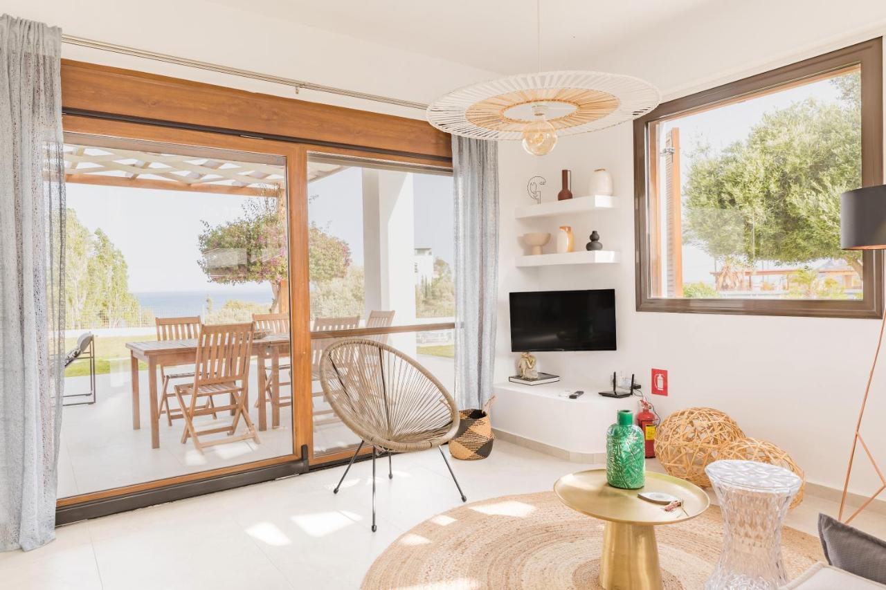 Villa Santa Maria With Private Pool And Sea View Afantou Eksteriør bilde