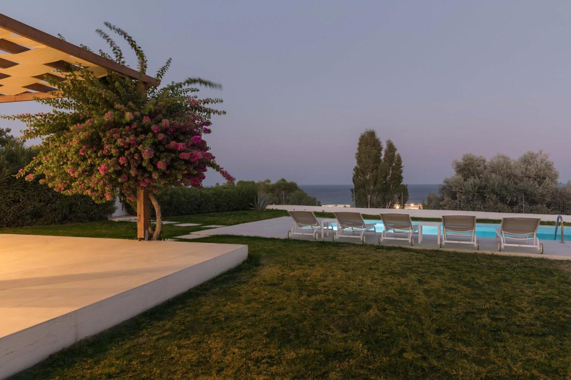 Villa Santa Maria With Private Pool And Sea View Afantou Eksteriør bilde
